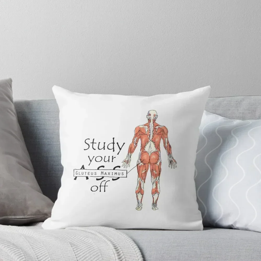 

Study your Gluteus Maximus Off Throw Pillow anime girl Decorative Cushion Pillowcases Cushion Covers Sofa pillow