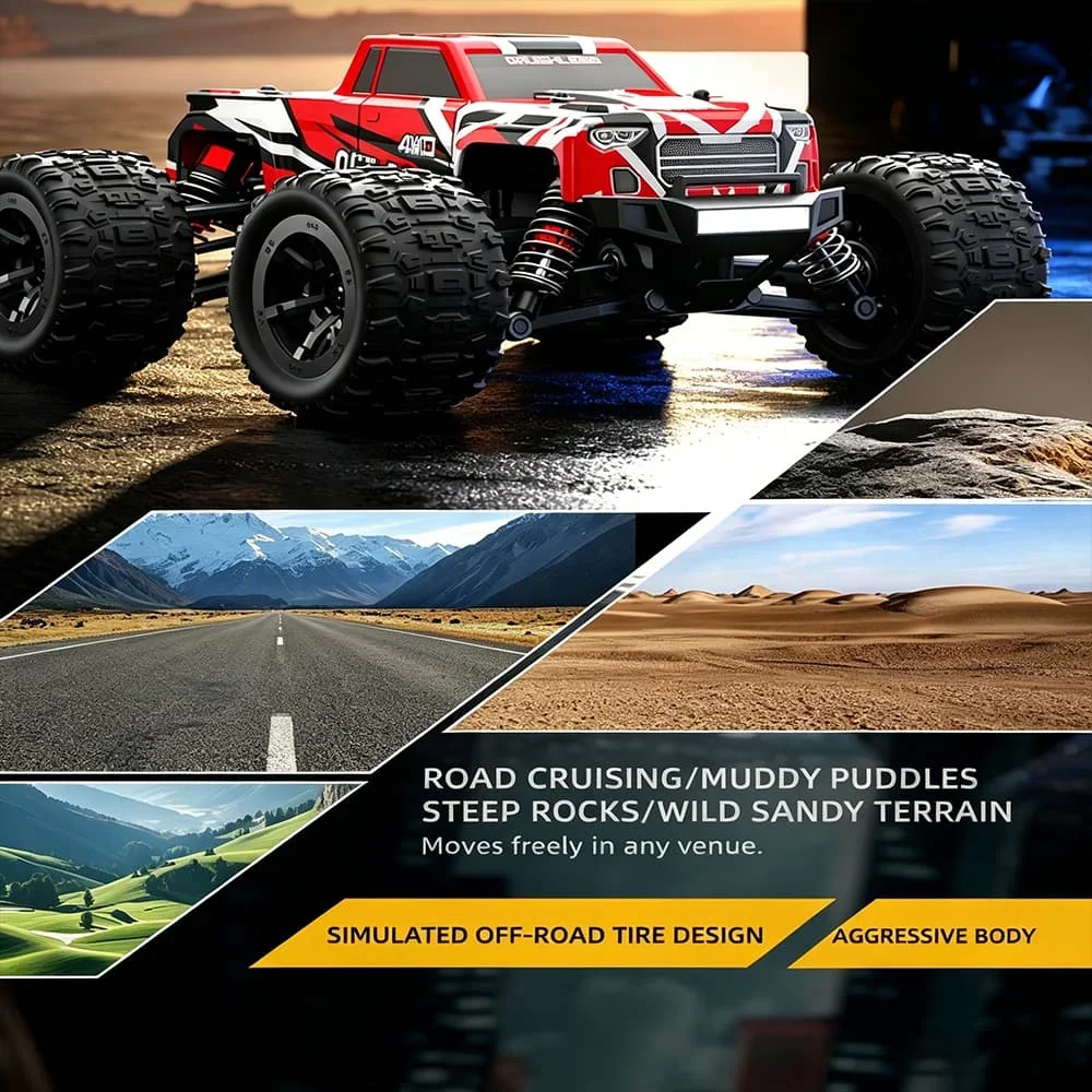 JJRC 1:20 Scale C8811 RC Car 2.4G 4WD High-Speed Off-Road Pickup Car Brushless Motor Outdoor Vehicle Toy for Kids And Adults