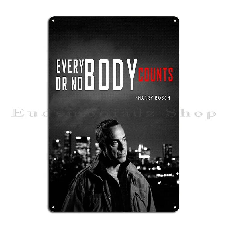 Harry Bosch Metal Plaque Poster Rusty Garage Living Room Designs Club Bar Tin Sign Poster