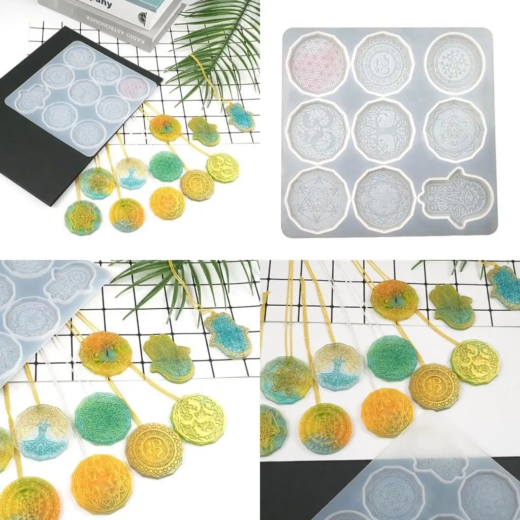 

31bb цветок жизни Серьги Серьера Порчание Повщители Силиконовая плесень