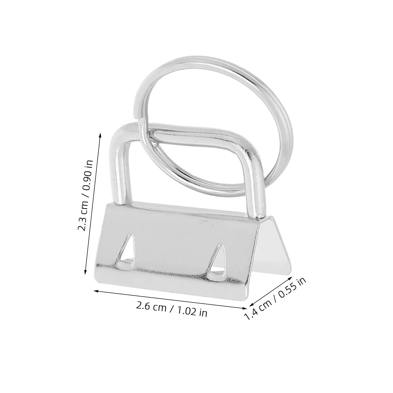 Heavy Duty Keychain Hardware Stainless Steel Key Holder for Outdoor Car Home Use Long-Lasting Key Accessory Metal Luggage Buckle