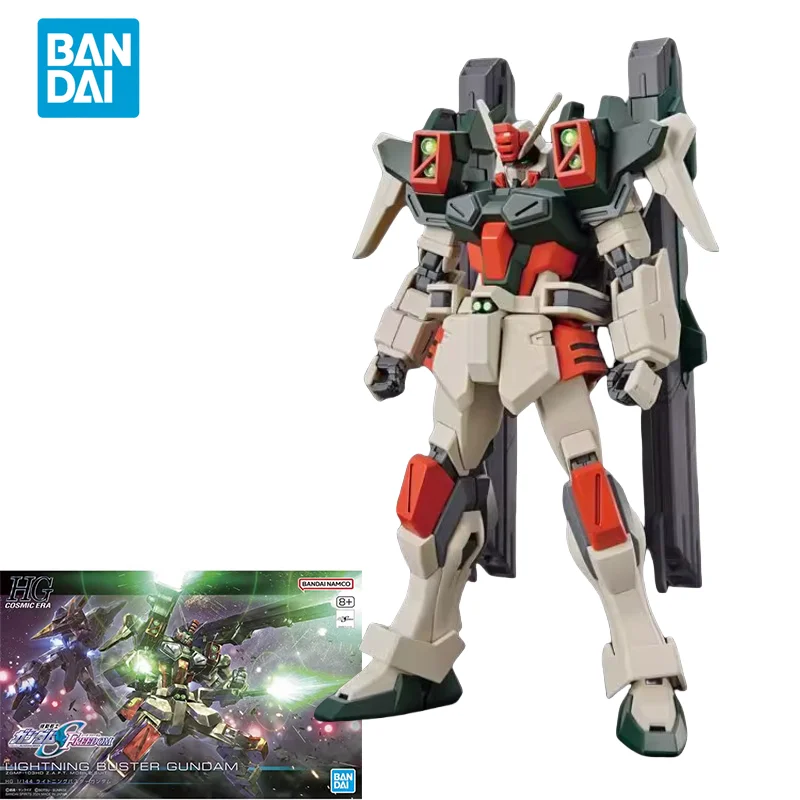 Bandai Original GUNDAM Anime Model Action Figure HG 1/144 LIGHTNING BUSTER GUNDAM Assembly Model Toys Gifts for Children