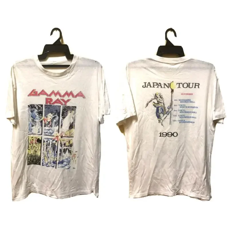 VINTAGE 1990 GAMMA RAY ROCK METAL TOUR CONCERT T SHIRT HELLOWEEN