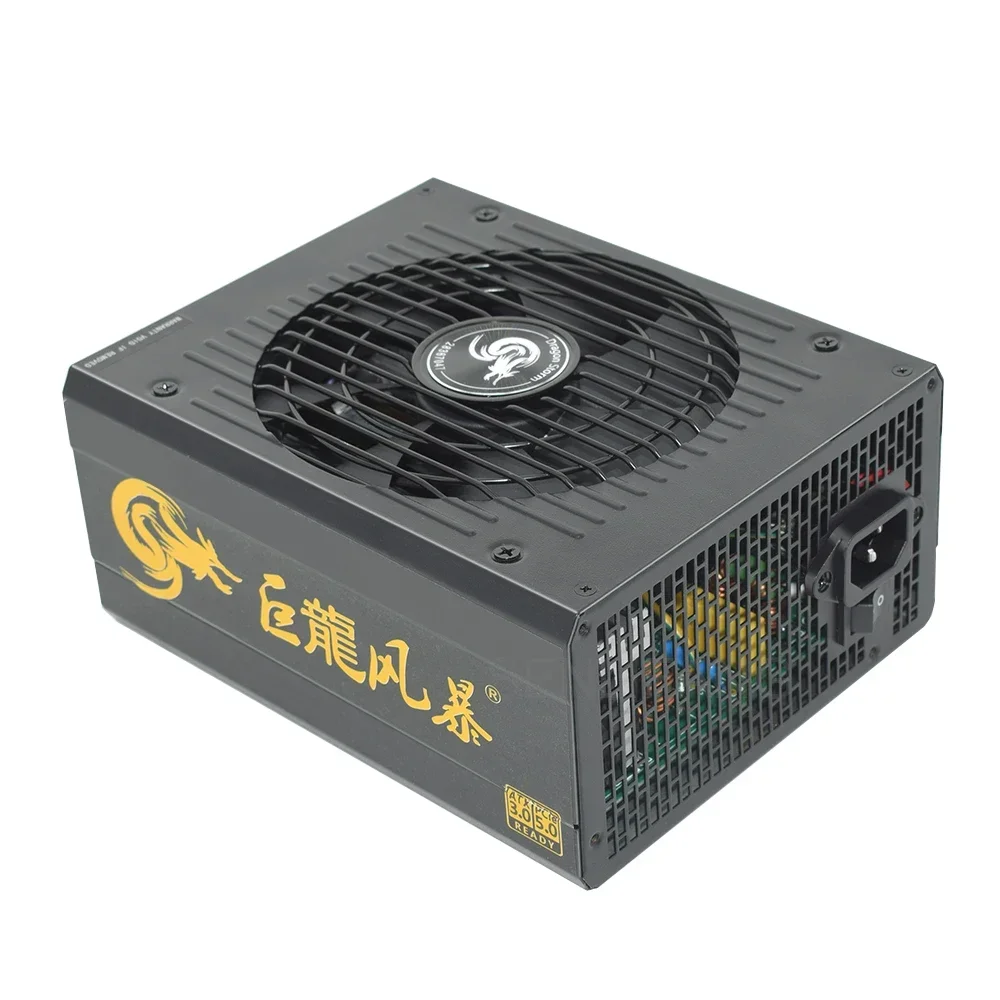 1600W ATX 3.0 PC Power Supply 14MM Fan Support Dual CPU PSU Professional E-Sports Video Gamer Power Source PCIe 5.0 Unit