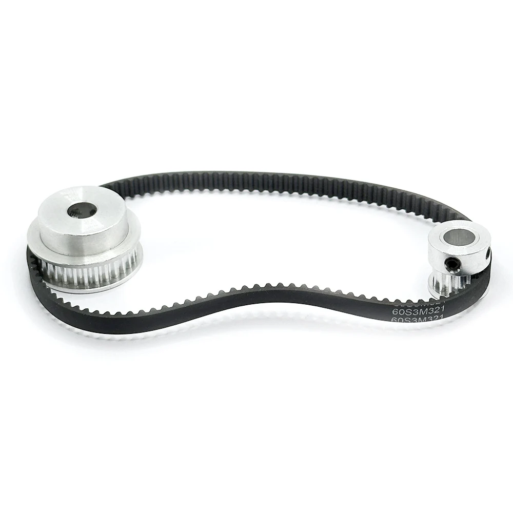 S3M Timing Pulley Set Belt Width 6mm 15T 30 Teeth Reduction Ratio 1:2 kit DIY Table saw drilling Machine Lathe Motor Gear Device