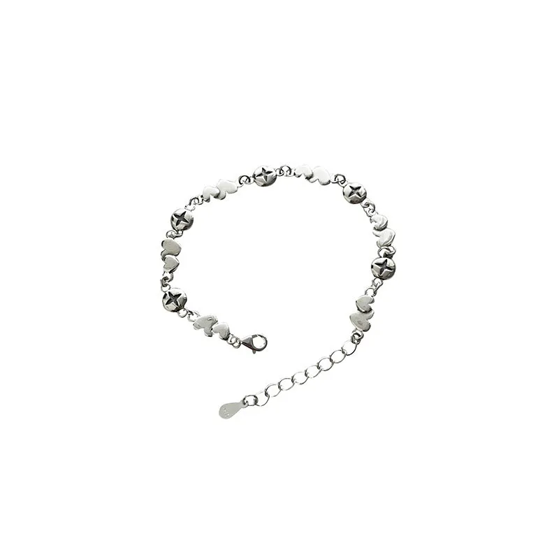 S925 Sterling Silver Love Bracelet Women's Ins 2023 New Light Luxury Small and Exquisite Premium Feel Handicraft