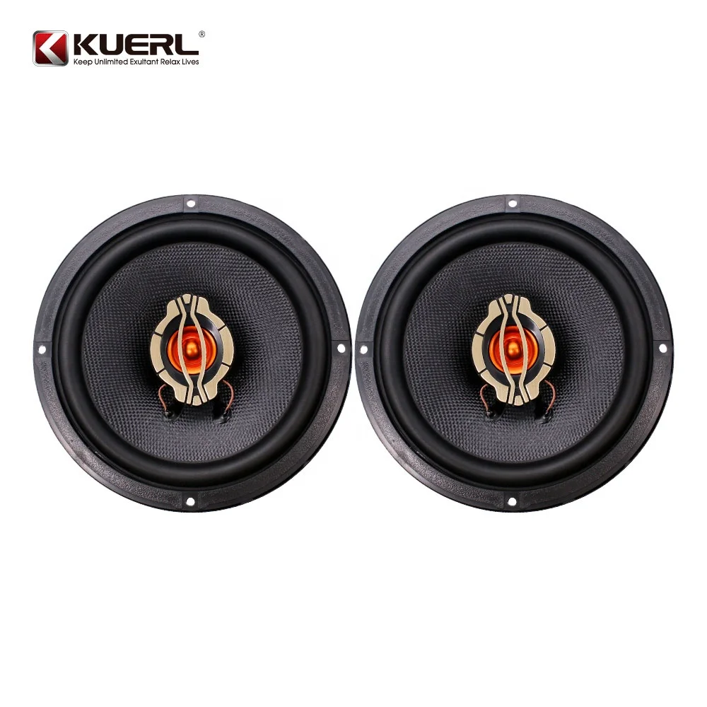 High Quality RMS power 50W 6.5 Inch 4ohm 91DB Full Range Coaxial Car audio Speaker with the horn mask (1pair of speakers)
