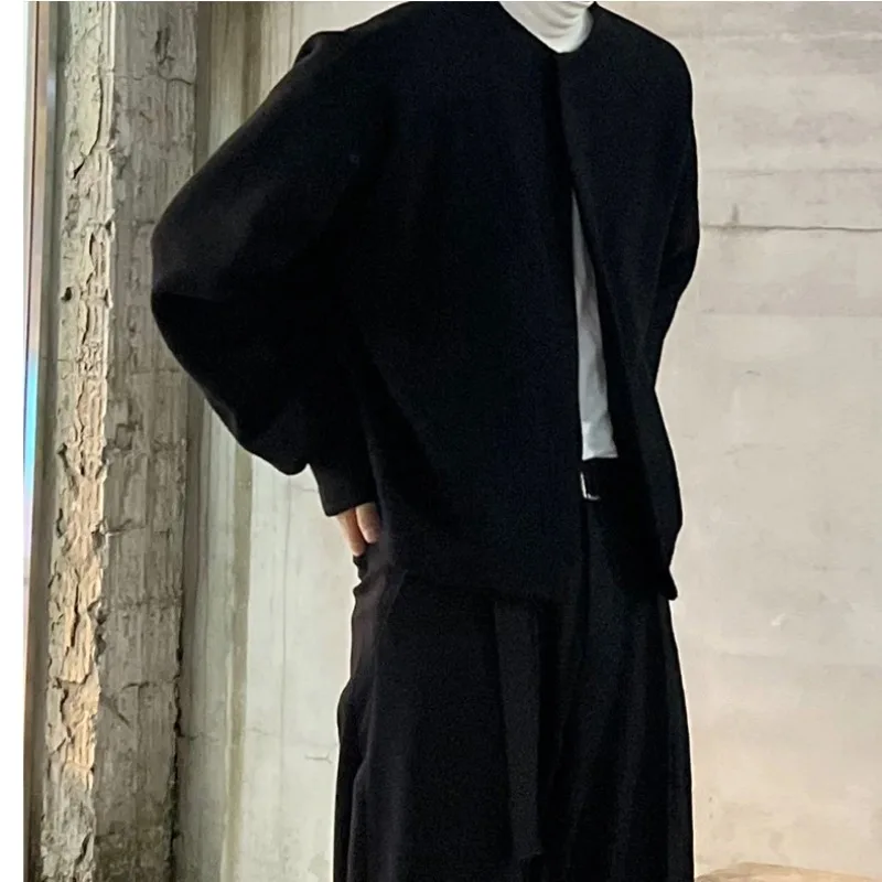 

Корейский стиль, модный мужской вязаный кардиган, красивый свободный универсальный модный повседневный свитер, куртка