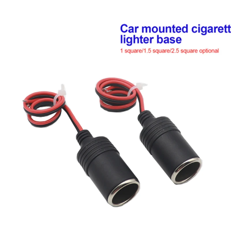【1PCS】For Automobile Cigarette Lighter Socket On-board Power Socket High Power Line 30CM