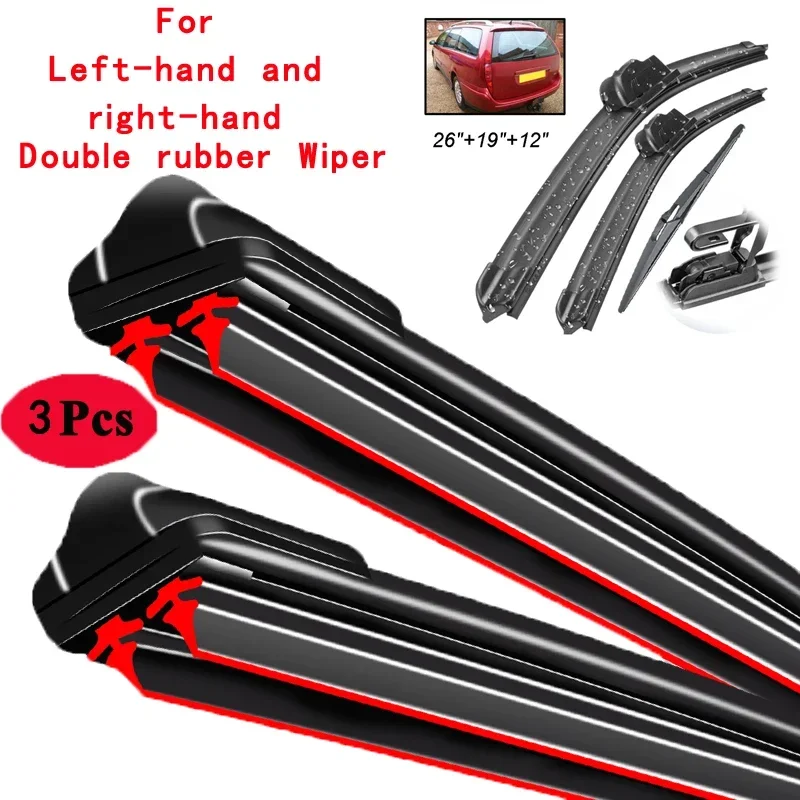 

Car Wiper Front & Rear Wiper Blades Set Kit For Citroen C5 Estate 2001 - 2003 Windshield Windscreen Window Brushes 26"19"12"