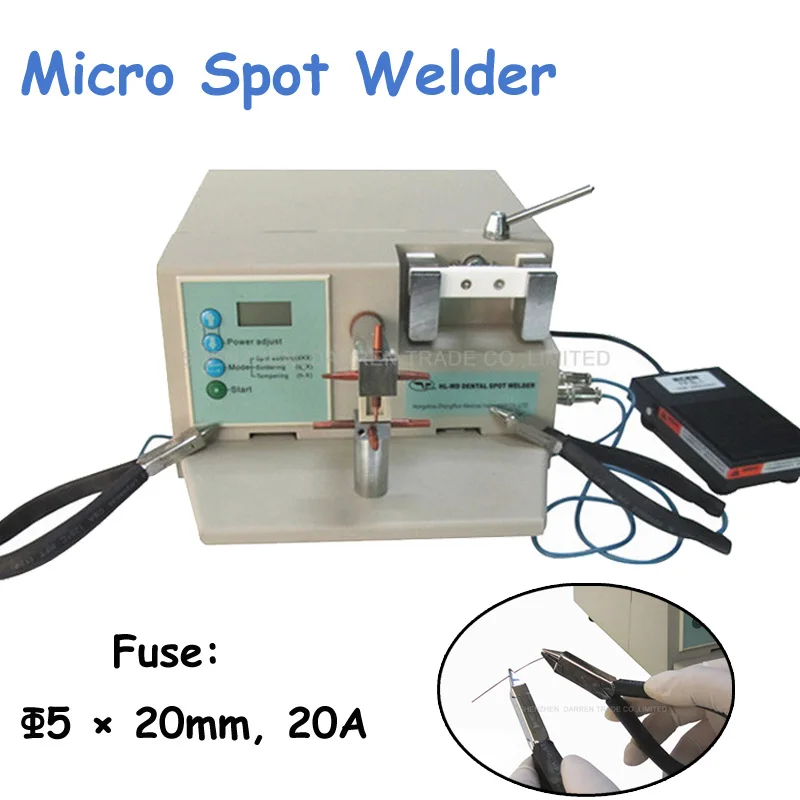 Micro Spot Welder Manual Spot Welder Micro Adjust Spot Welding Machine with Clamps HL-WD III