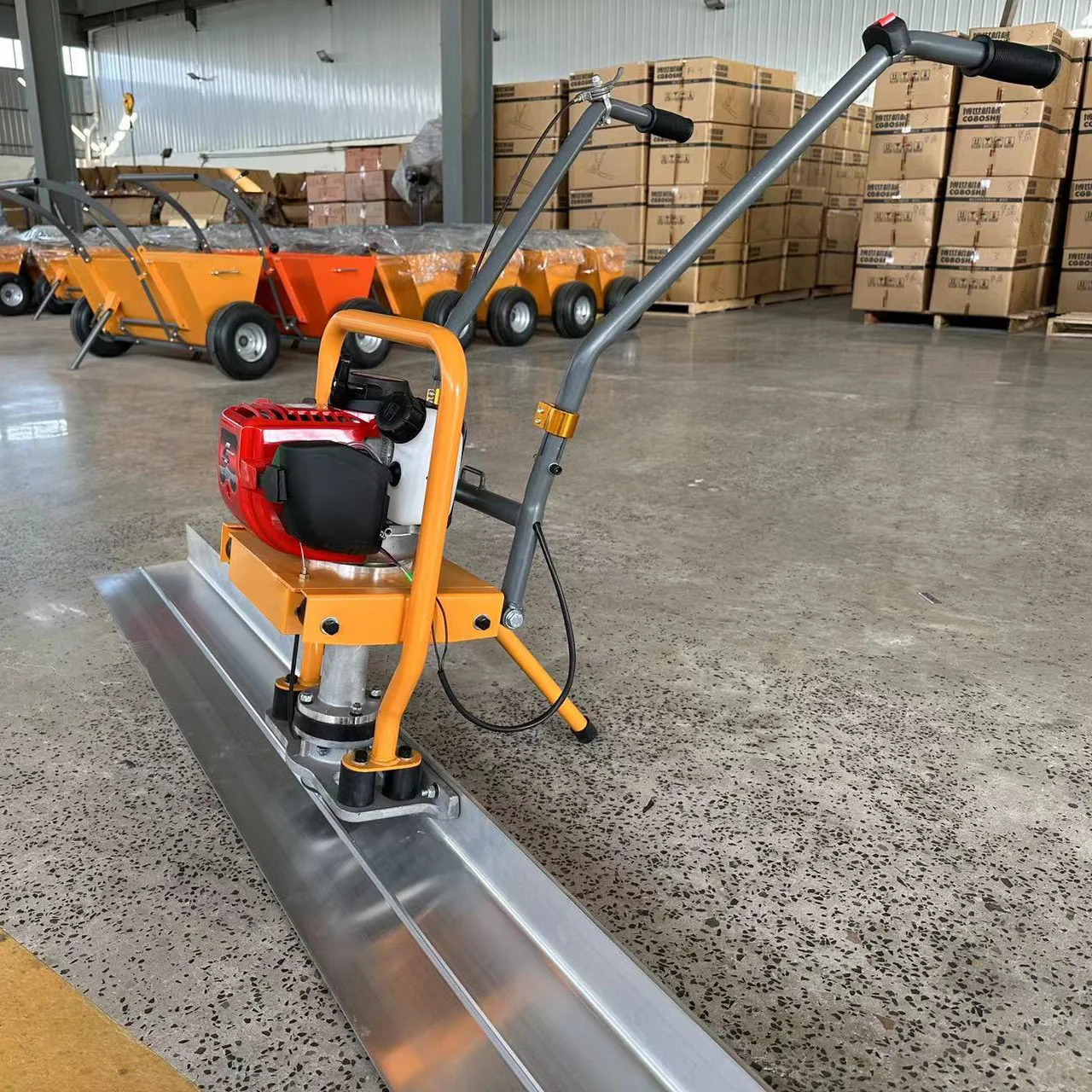 Popular Products Concrete Cement Power Screed Road Vibrator Ruler Electric Leveling Machine