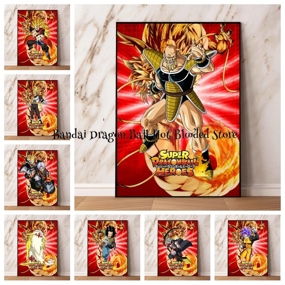 Canvas Painting Anime Hot-blooded Dragon Ball Character Picture Modern Home Decor Painting Birthday Gifts HD Posters for Wall