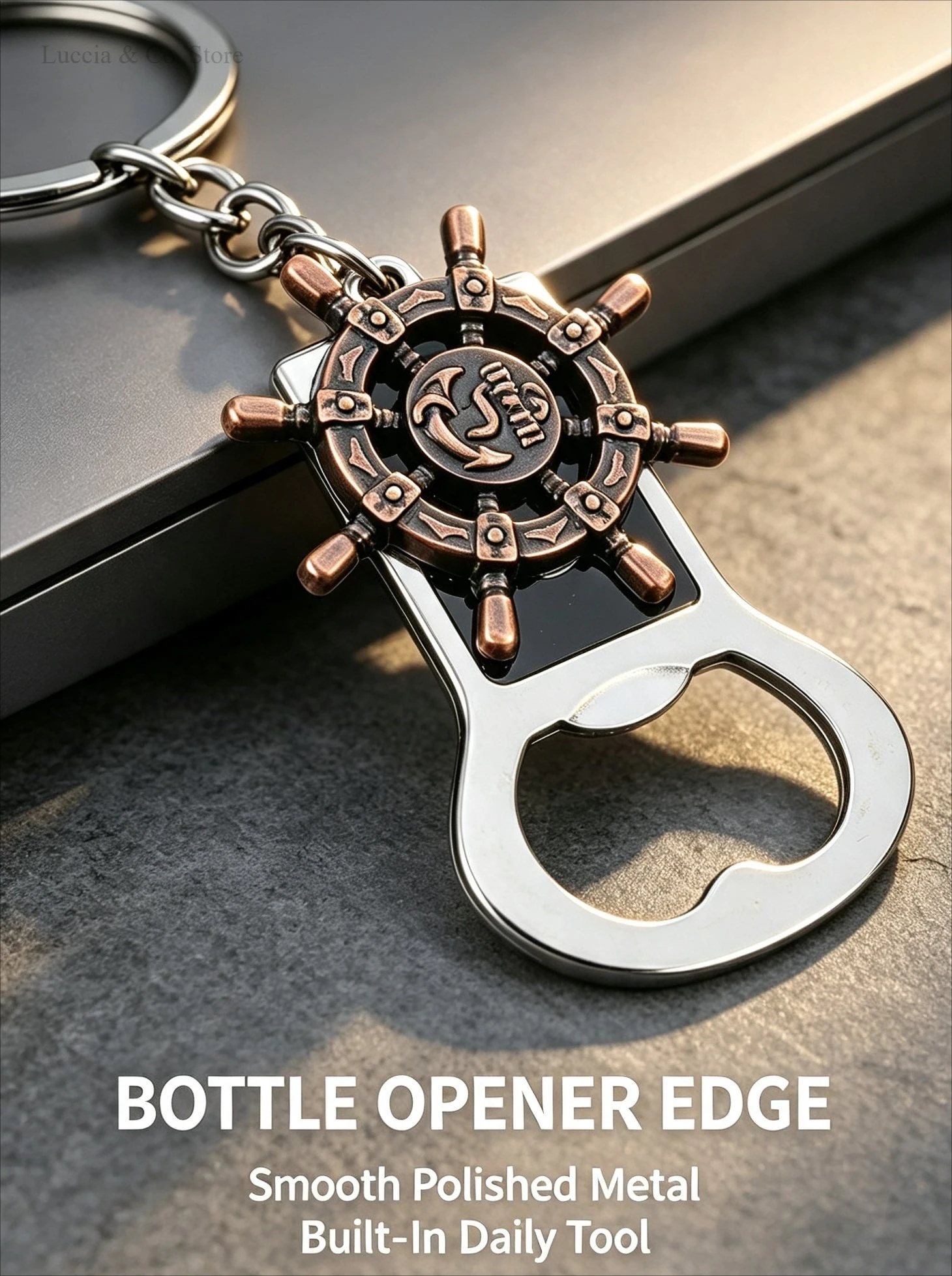 Vintage 3D Animal Pendant Keychain Key Ring Keychain Multifunctional Beer Bottle Opener Zinc Alloy Key Holder for Men Gift