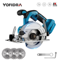 Yofidra 5 Inch Brushless Circular Saw125mm Multifunctional Cutting Tool Cordless Electric Chainsaw For Makita 18V Battery