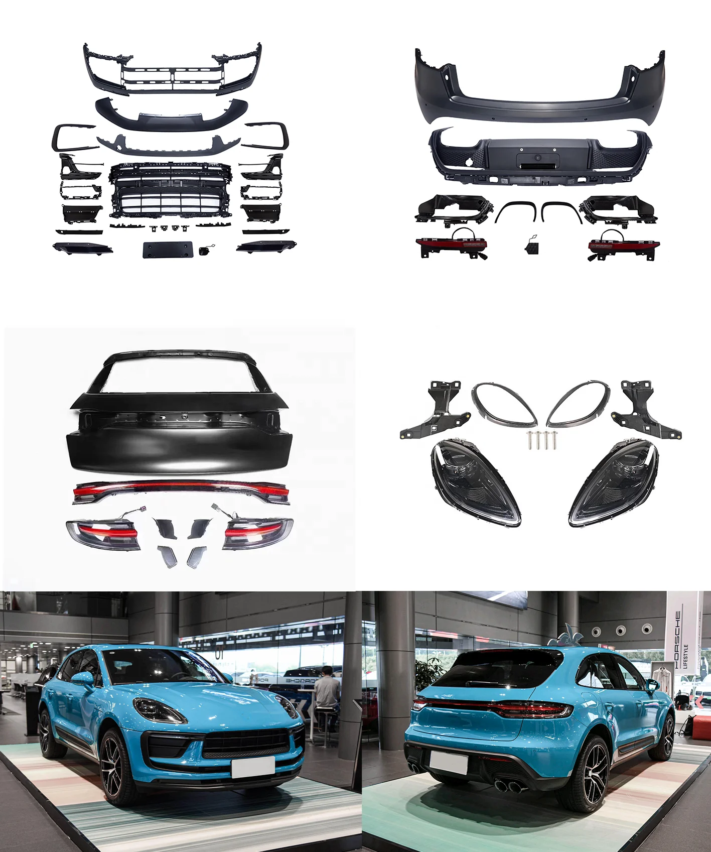 Old to New Facelift Upgrade Kit for Porsches Macan 95B 2014-2021 Exterior Upgrade