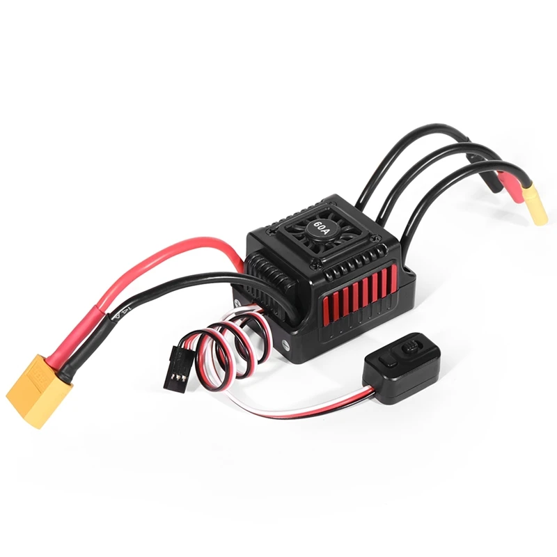 Sensorless Brushless Waterproof Car ESC 60A XT60 Plug