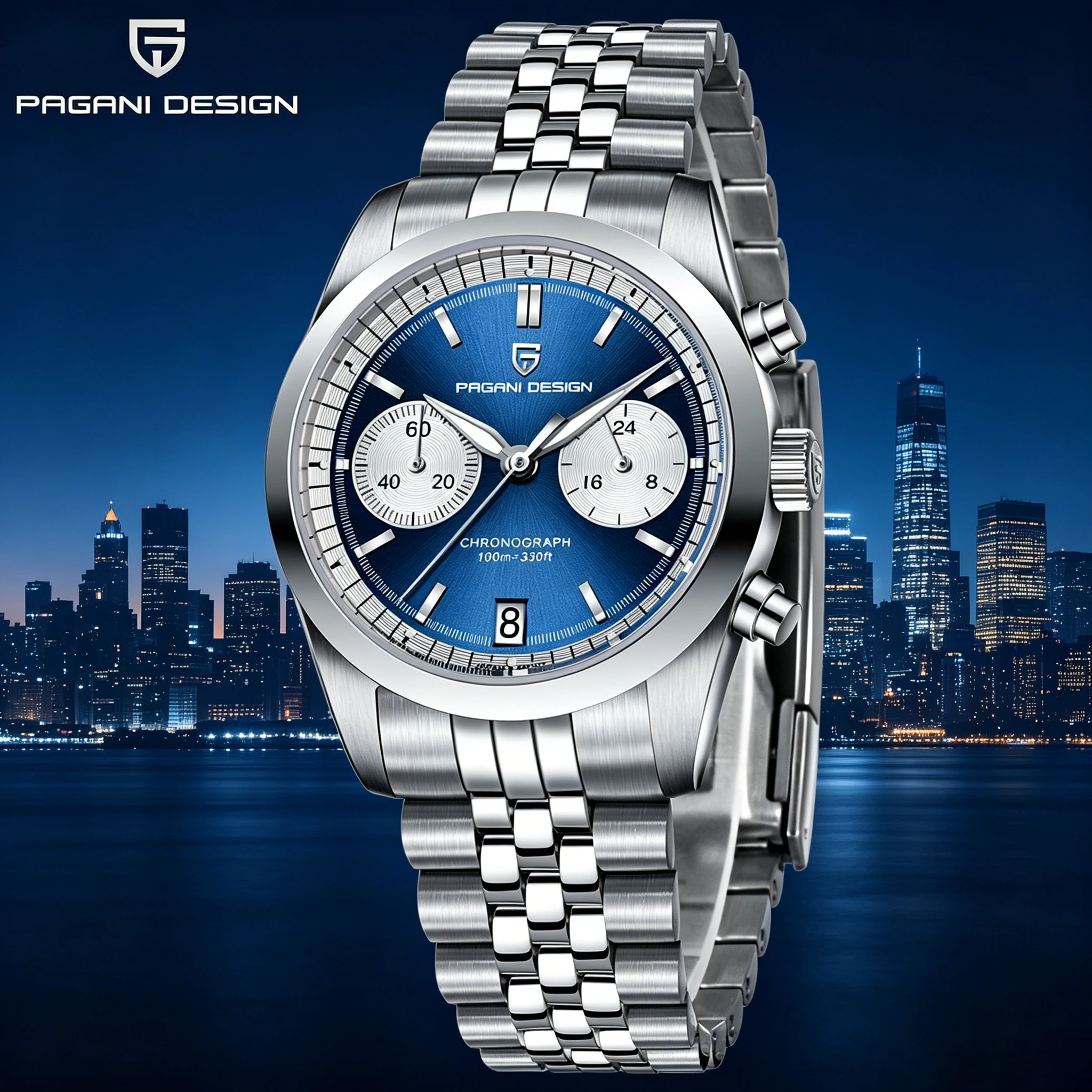 PAGANI DESIGN Pilot watch Quartz Watches Sports Men WristWatch Sapphire Relogio Masculino Automatic Watch Waterproof PD1775