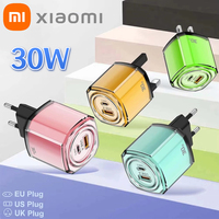 Xiaomi Quick Charger USB 3.0 PD 2 Ports Type C 30W Super Fast Charging Wall Charger Adapter For Iphone Samsung EU/US/UK Plug