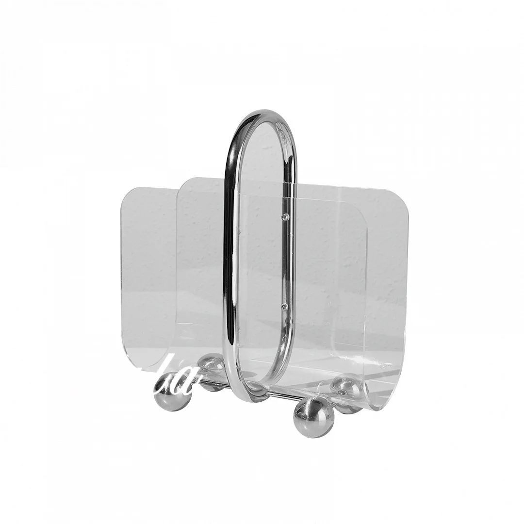 Acrylic Handheld Bookshelf - Modern Tea Table Display, Stylish Desktop Storage, Elegant Home Decor, Trendy Showroom Piece