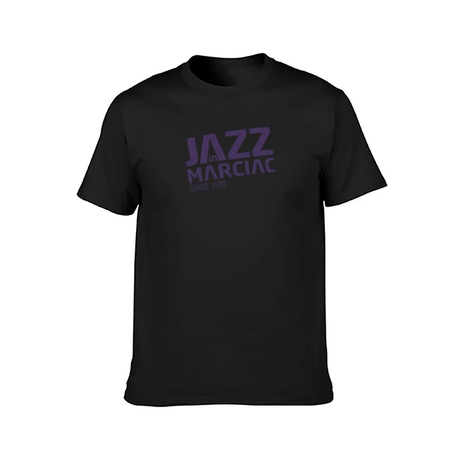 Jazz w Marciac t-shirt koreański moda hipisowskie ubrania czarne t-shirty dla mężczyzn