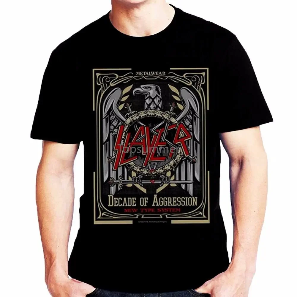 Fashion Cotton T Shirts Slayer Decade Of Aggression T Shirt Short Sleeve Men'S Funny Cool T Shirt