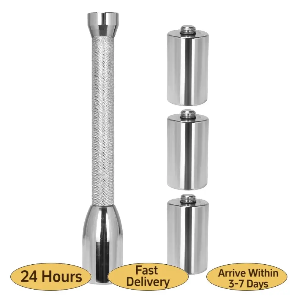 

Weighted Hammer Barbell Anti-Slip Solid Pure Steel Barbell Multi-Purpose for Exercise Grips & Forearms Workouts