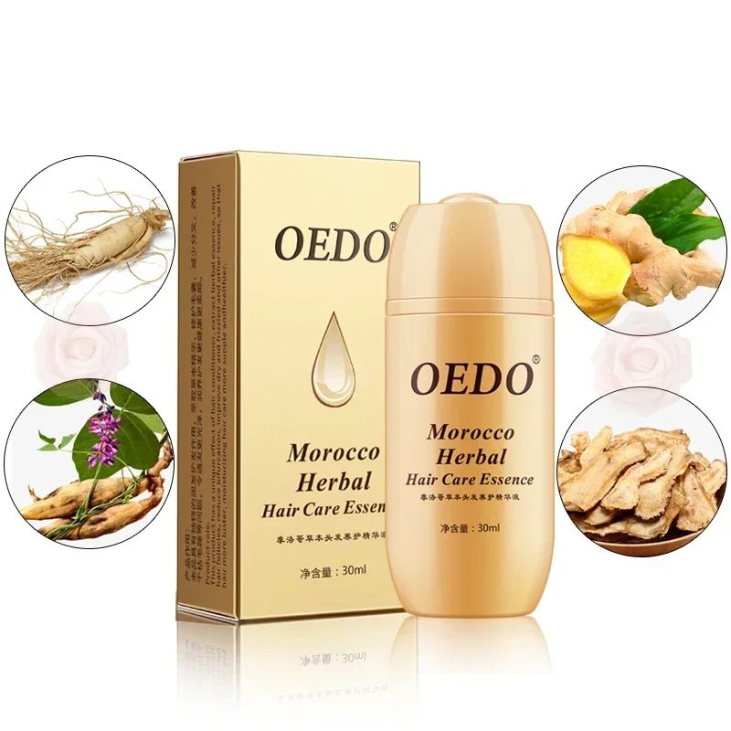 Morocco Herbal Ginseng Hair Care Essence Treatment for Men and Women Hair Loss Fast Powerful Hair Growth Serum Repair Root