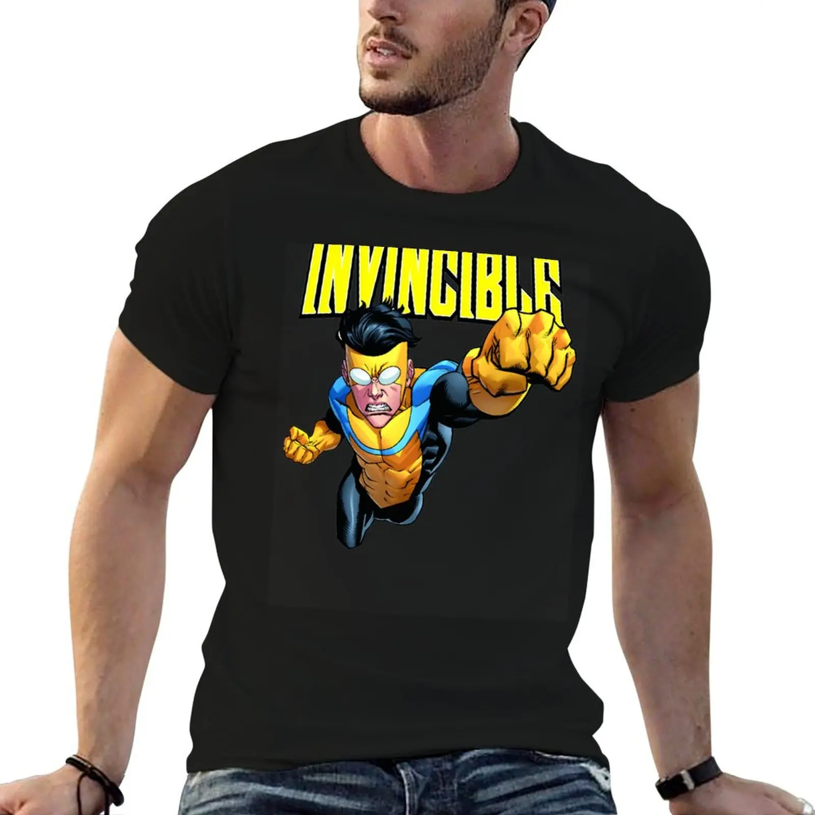 Invincible comic anime T-Shirt quick drying quick-drying black t-shirts for men