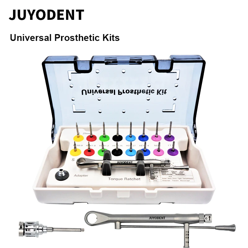 

Dental Implant Restoration Tool Kit Universal Screwdrivers Torque Wrench