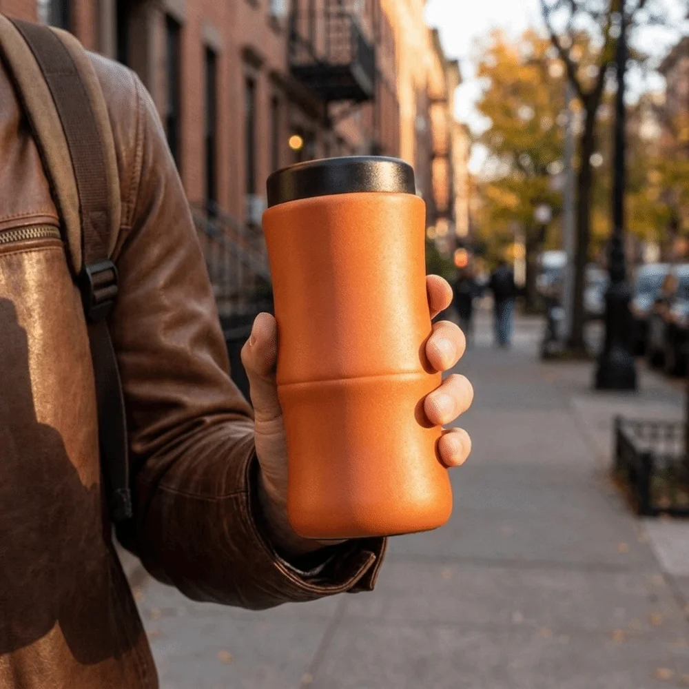 Practical Stainless Steel Bamboo Joint Vacuum Bottle Portable Leak-proof Insulated Tumbler 160ML Double-Wall Thermos Cup Hiking