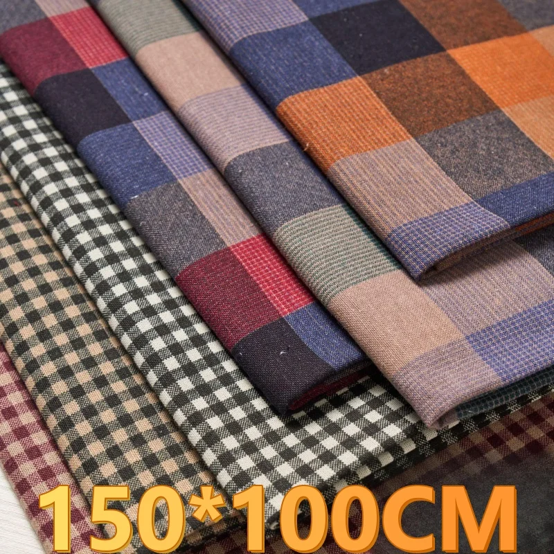 

Ткань из корейской шерсти и кашемира, твидовая, в клетку, теплая, утепленная, для пододеяльников и скатертей, шотландская, винтажная, уютная, комфортная, плотная