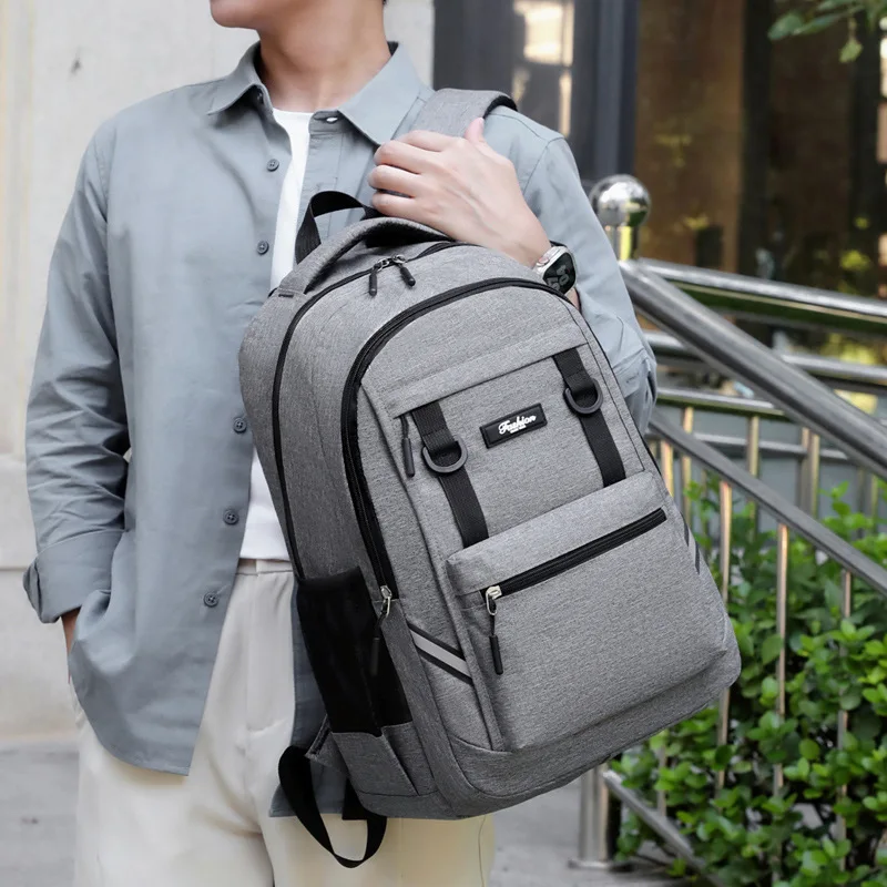 Newest Thicken Large Capacity Backpack Outdoor Travel Backpack Simple Solid Color Bag Junior High School Double Shoulder Bags