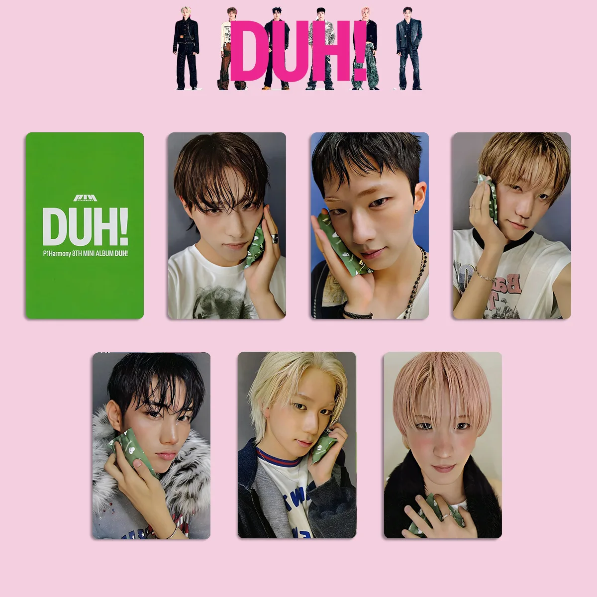 P1HARMONY DUH Album Photocards List INTAK THEO JONGSEOB photo card