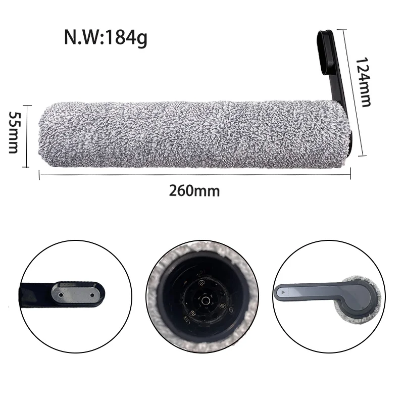 Cepillo de rodillo suave, filtro HEPA para Tineco FLOOR ONE S7 PRO / S6 / S6 Extreme Pro, accesorios de aspiradora inalámbrica, Kit de piezas