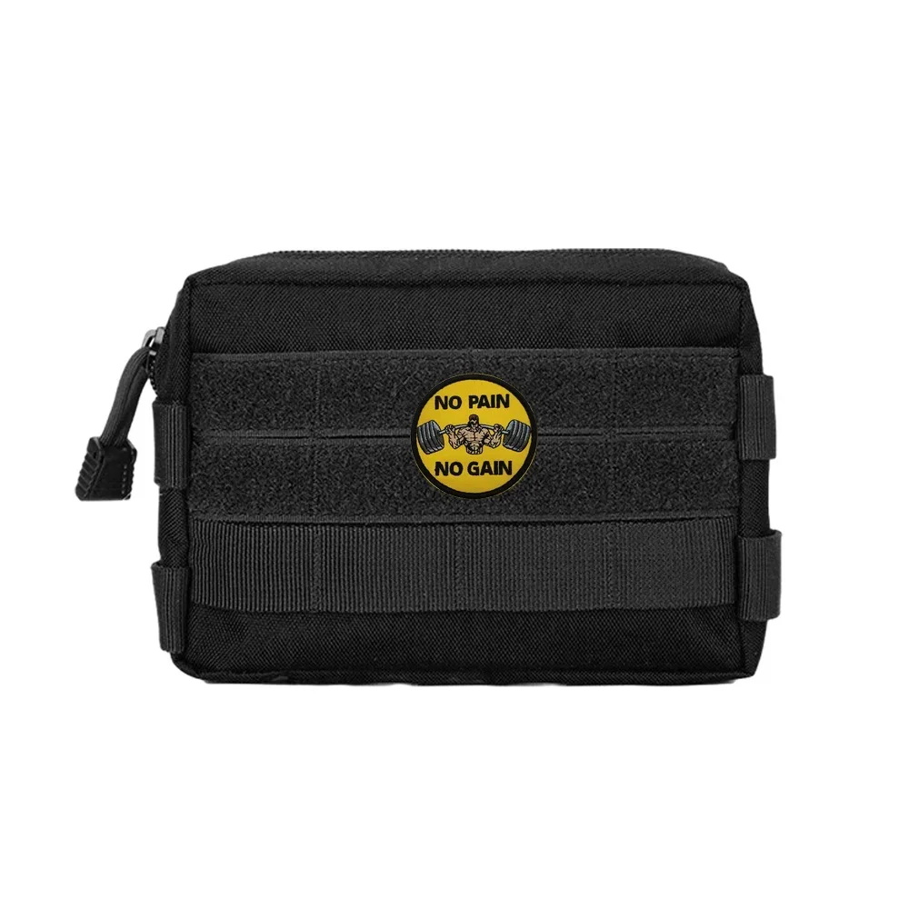 Parche táctico NO PAIN GAIN velcro para mochila MOLLE bordado - imagen 5