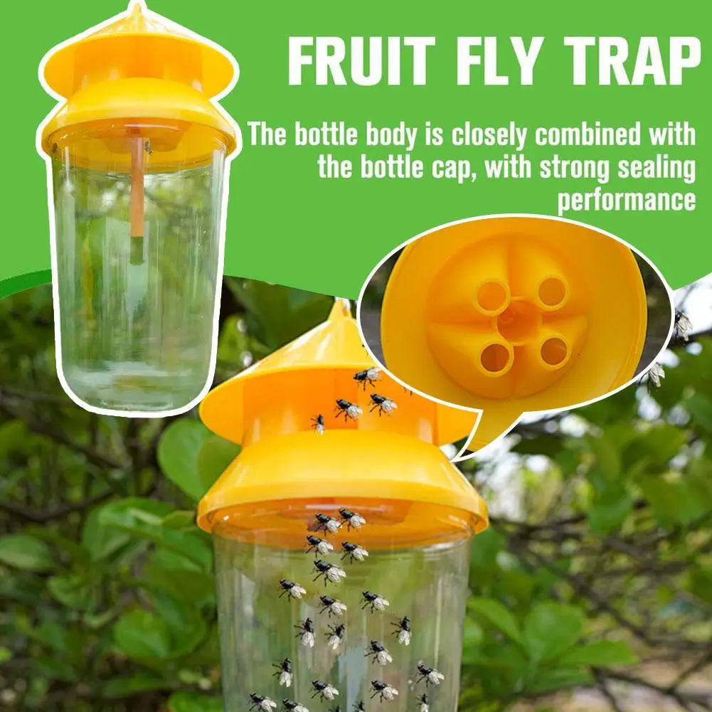 New Drosophila Trap Orchard Vegetable Fields Fruit Fly Trap Attractant Insect Trap Bottle Fruit Fly Killer Pest Control Accessor