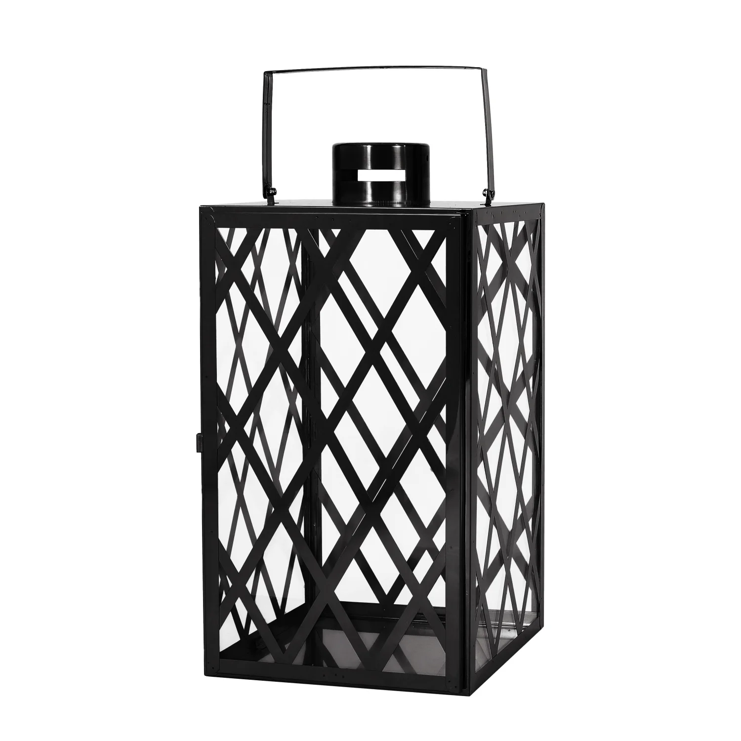 LANTERN ANTON 18"H ze stali nierdzewnej