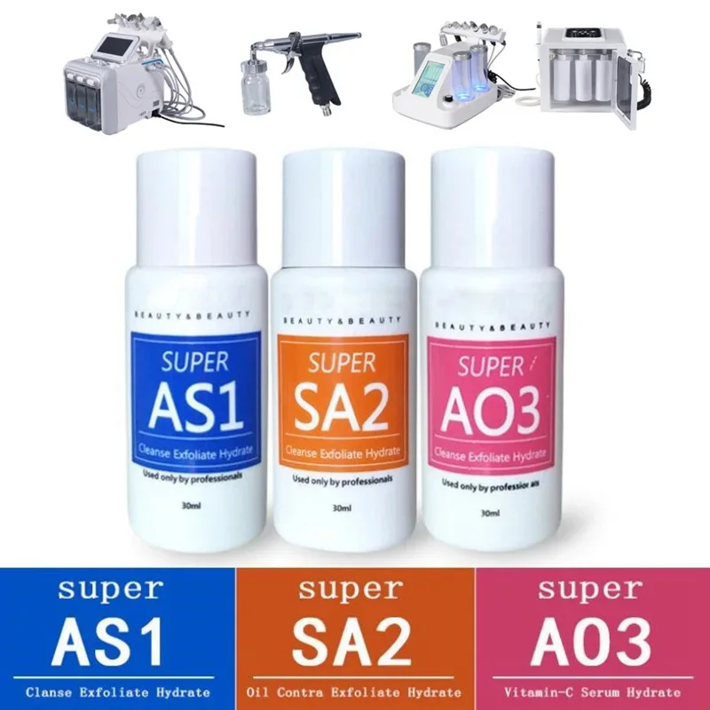 AS1 SA3 AO3 Concentrated Liquid Facial Deep Cleansing and Care Solution Serum Water based Skin Cleanser Special Liquid Skincare