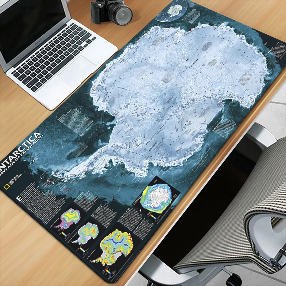 Ancient World Map Mouse Pad Keyboard Gaming Accessories Mouse Mats Game Office Computer PC Gamer Laptop Desk Mat