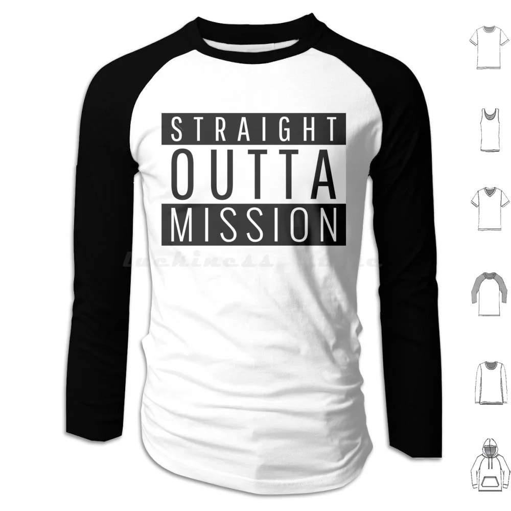 Straight Outta Mission Texas Hoodie cotton Long Sleeve Mission Texas Straight Outta Mission Mission Tx Mission Texas I Love