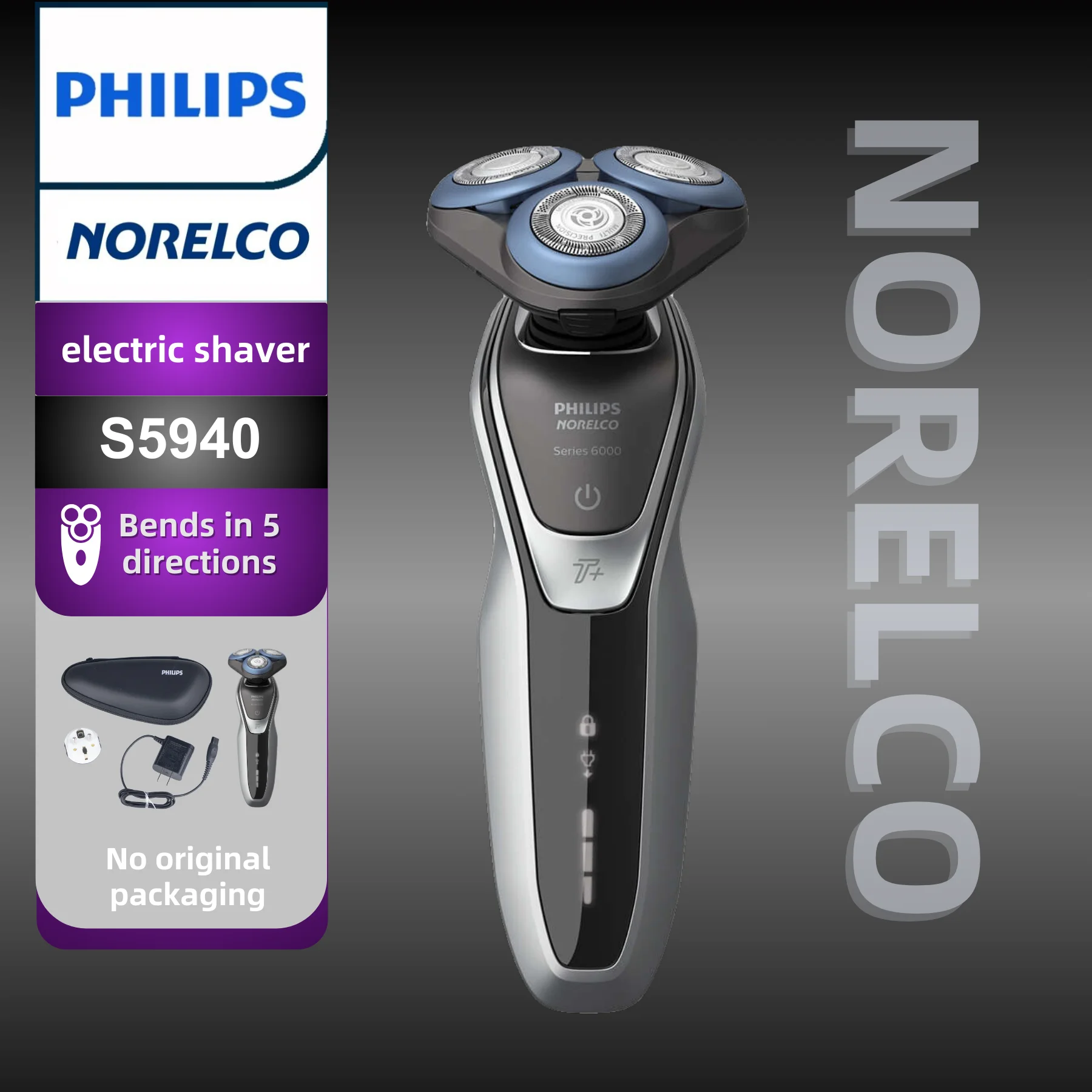 Philips Norelco  S5940 Shaver Face Electric Beard Trimmer And Shaver Without Original Packing