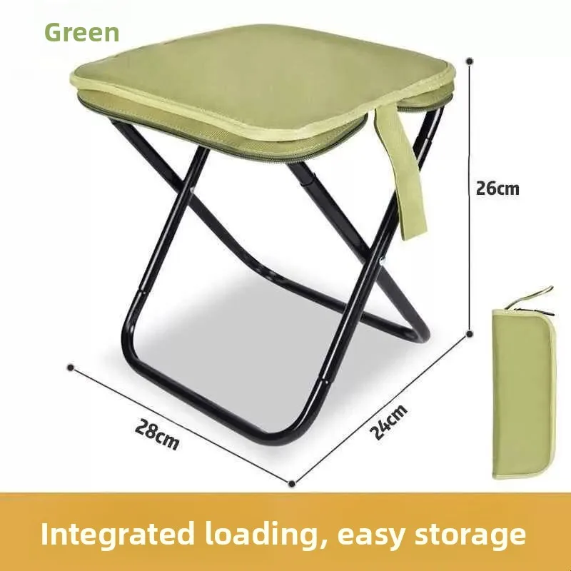 Folding Bench Bag Portable Stool Storage Outdoor Mini Lightweight Pocket Small Maza