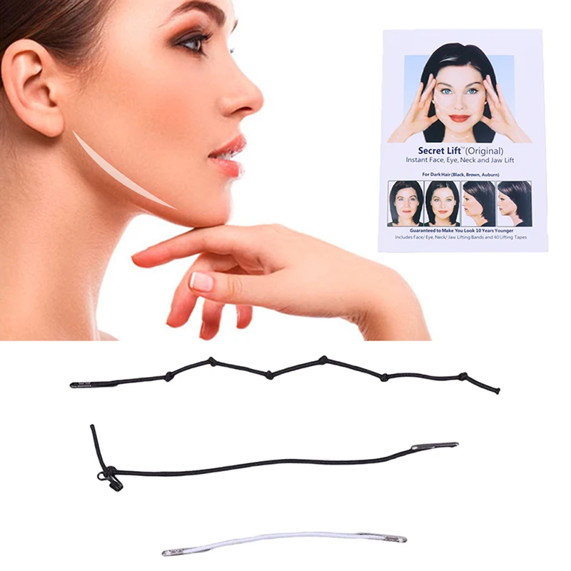 40 ชิ้น/เซ็ตที่มองไม่เห็นบางสติกเกอร์ V-Shape Fast Lifting Facial Lift UP คอ Double Chin ริ้วรอยแต่งหน้าเทป