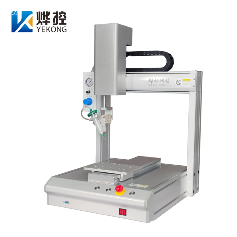 

High Precision 30ml Syringe PVC Liquid Glue Dispenser Automatic CNC Glue Dispensing Machine With Rotary Valve