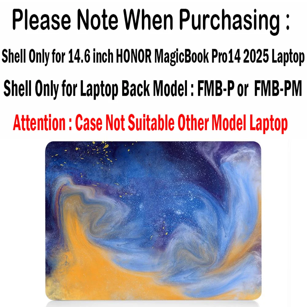 

Новейший чехол для ноутбука HONOR MagicBook Pro 14,6 дюймов, 2025 выпуска, FMB-P для Honor MagicBook Pro 14 FMB-PM, чехол для ноутбука