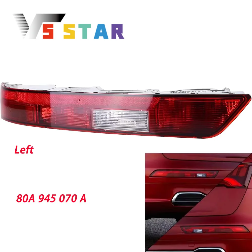 

Lower Tail Fog Brake Lamp Left Driver Rear Bumper Light For Audi Q-5 2018-2020 BUL & REFLECTOR LAMP ON R/BUMPER RH EL-1049