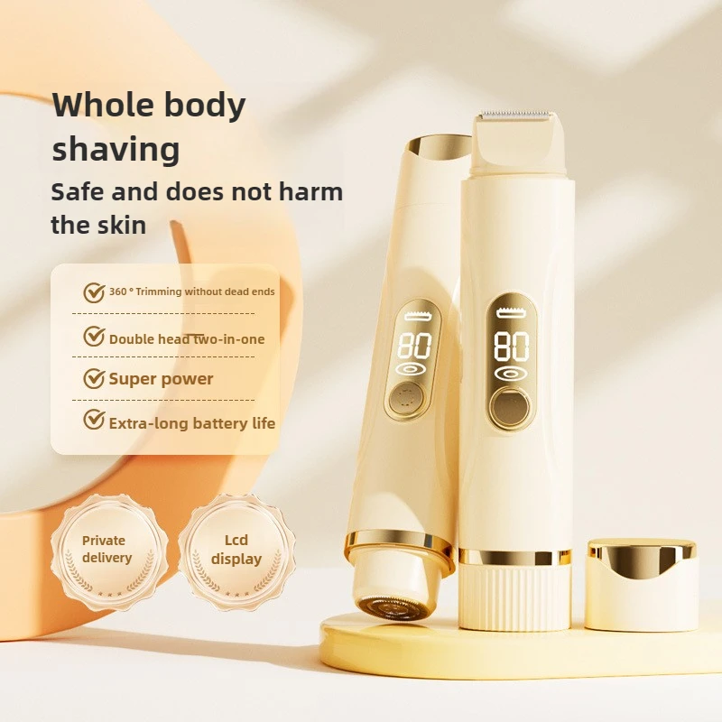 

Double Head Portable Hair Trimmer Electric Shaver for Women Bikini Hair Removal