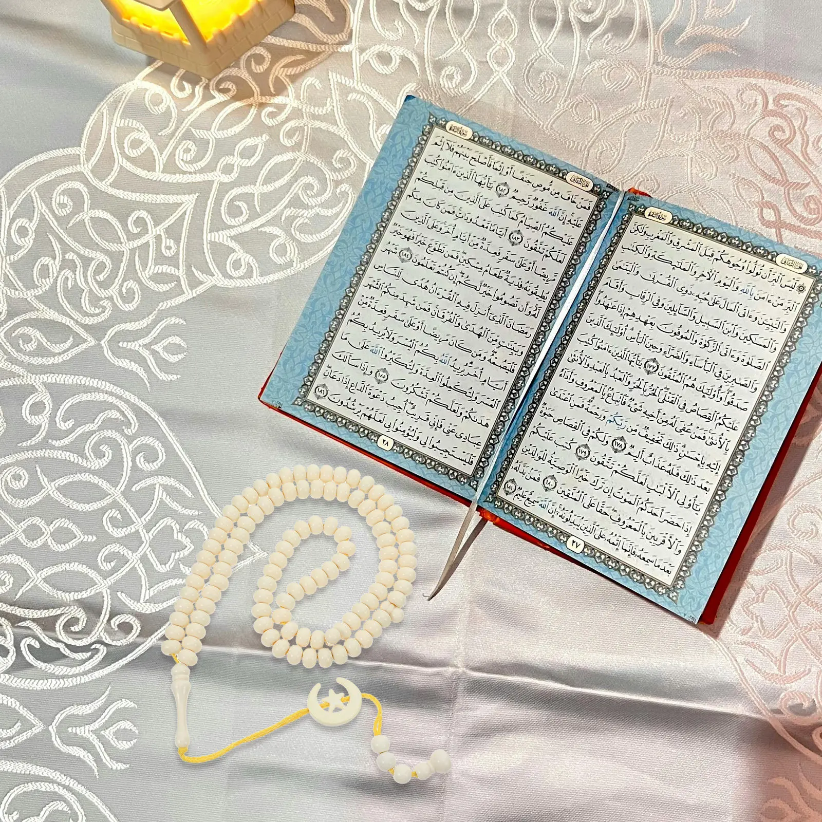 99 Beads Muslim Tasbih Prayer Beads 10Mm Handmade Islamic Rosary Portable for Worship Reflection Religious Tasbeeh Rosary