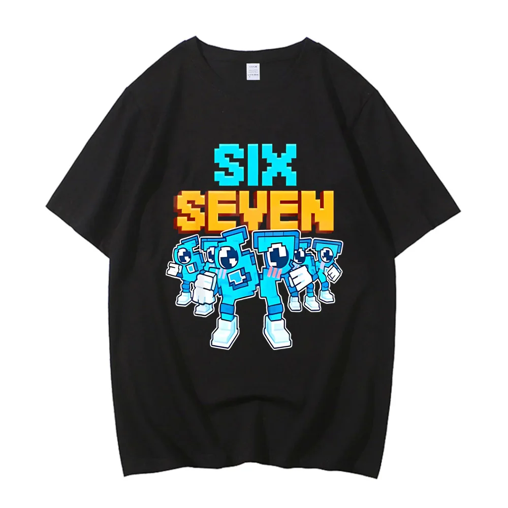 High Quality Cotton 67 Six Seven Funny Italian Brainrot Boys Fashion Gaming Meme T-Shirt Gamer Gen Alpha Slang Saying Tee Tops